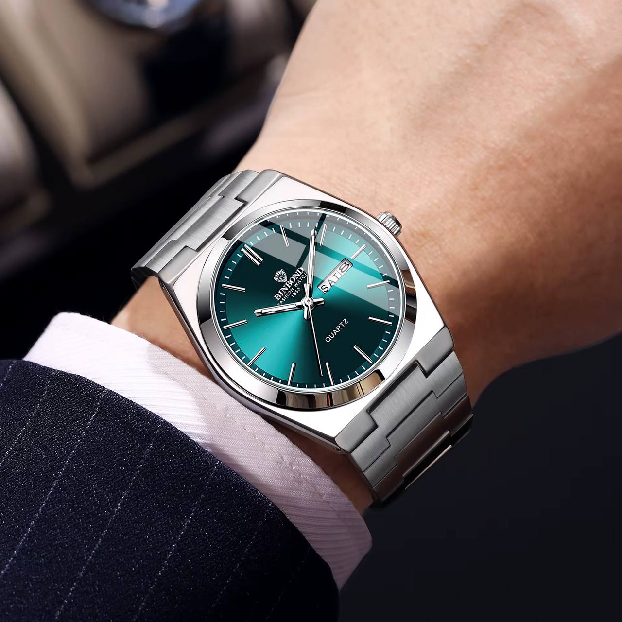 Montre de Luxe BINBOND Quartz pour hommes